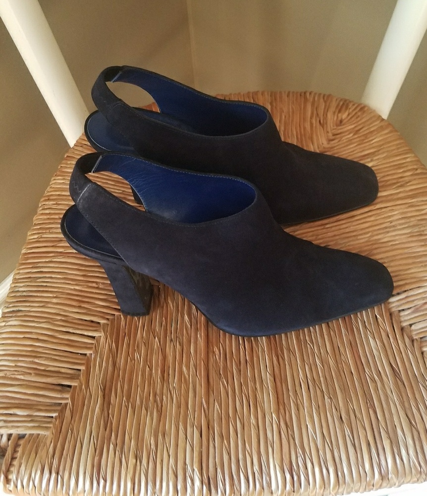 Donna Karen New York Suede Slingbacks